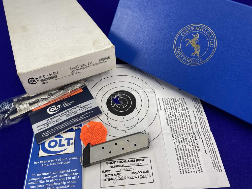 Colt Special Combat Government E-Nickel Two-Tone .45ACP *RARE CUSTOM SHOP*-img-42
