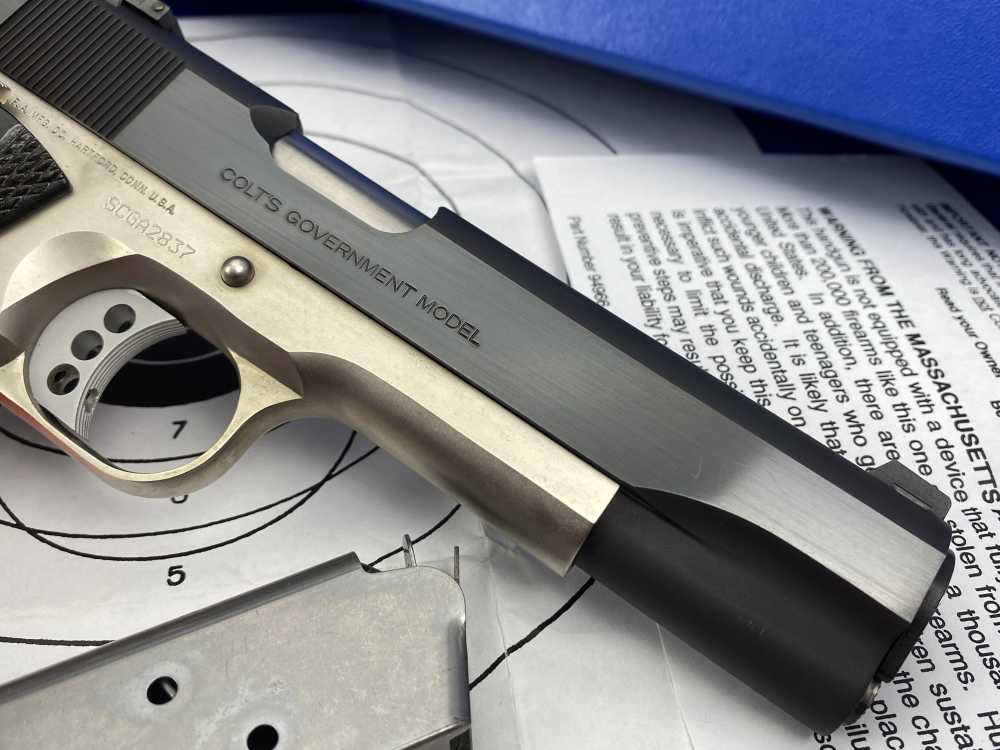 Colt Special Combat Government E-Nickel Two-Tone .45ACP *RARE CUSTOM SHOP*-img-17