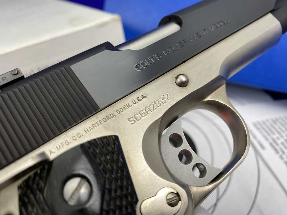 Colt Special Combat Government E-Nickel Two-Tone .45ACP *RARE CUSTOM SHOP*-img-37