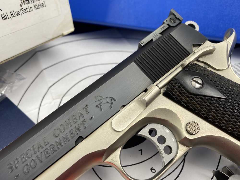 Colt Special Combat Government E-Nickel Two-Tone .45ACP *RARE CUSTOM SHOP*-img-7