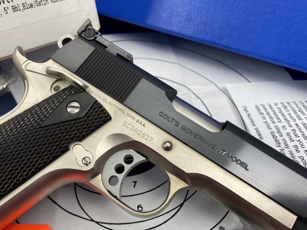 Colt Special Combat Government E-Nickel Two-Tone .45ACP *RARE CUSTOM SHOP*-img-16