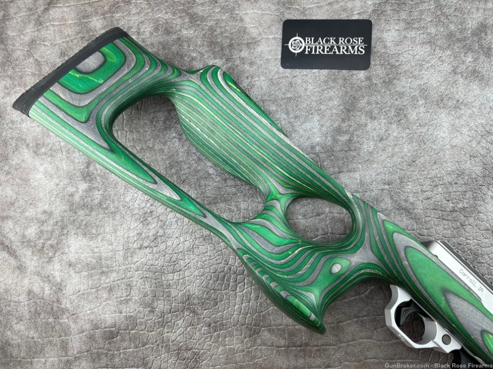 Volquartsen IF-5 .22LR Rifle w/ Green Lightweight Thumbhole Stock-img-2