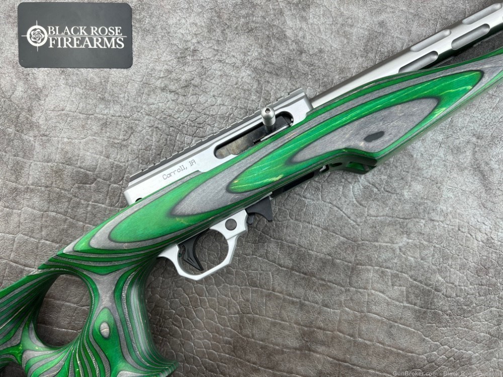 Volquartsen IF-5 .22LR Rifle w/ Green Lightweight Thumbhole Stock-img-7
