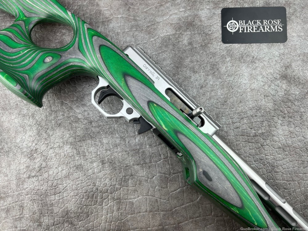 Volquartsen IF-5 .22LR Rifle w/ Green Lightweight Thumbhole Stock-img-3
