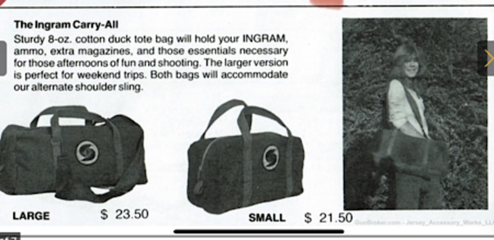 COBRAY “Carry-All” Duffle Bag MAC-10 M11 RPB SWD VTG 80s RARE EXC cond-img-7