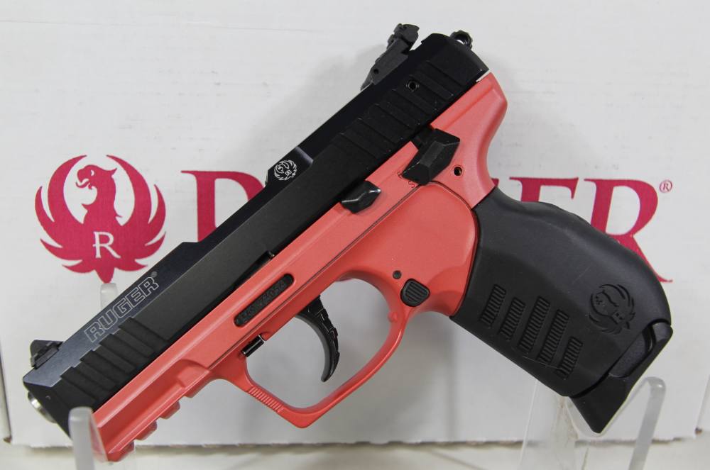 NIB RUGER SR22P TWO TONE BLK/RED RIMFIRE PISTOL 22LR, 3.5" BRL 10 RND 03622-img-1