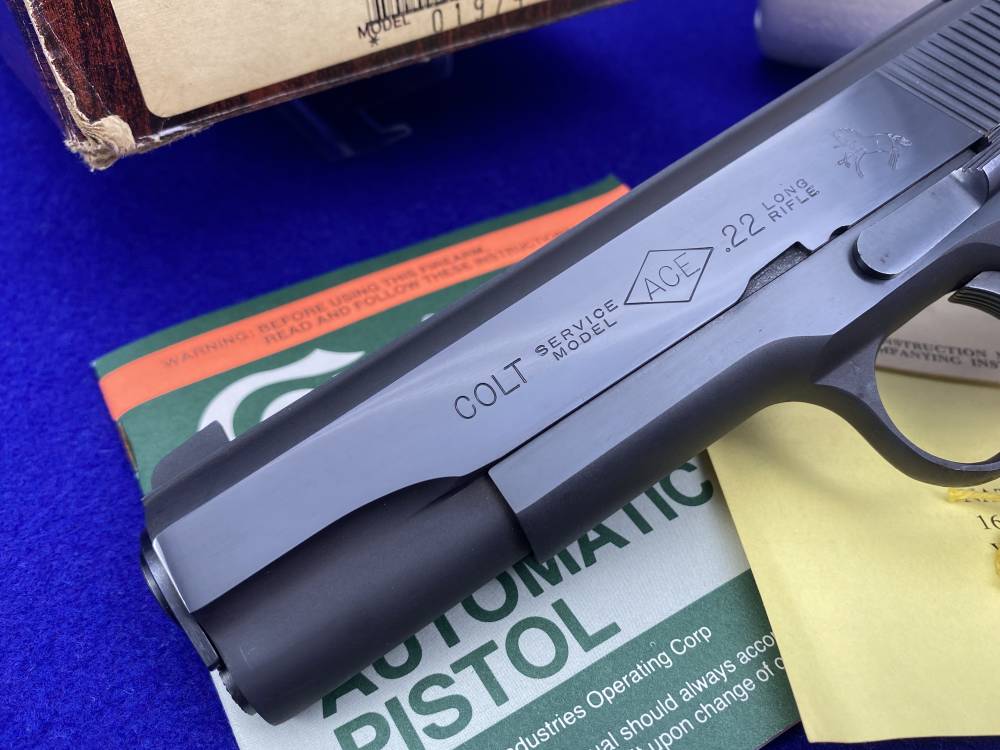 MINT & COMPLETE Colt Service Model Ace .22LR *DESIRABLE RIMFIRE COLT 1911*-img-7