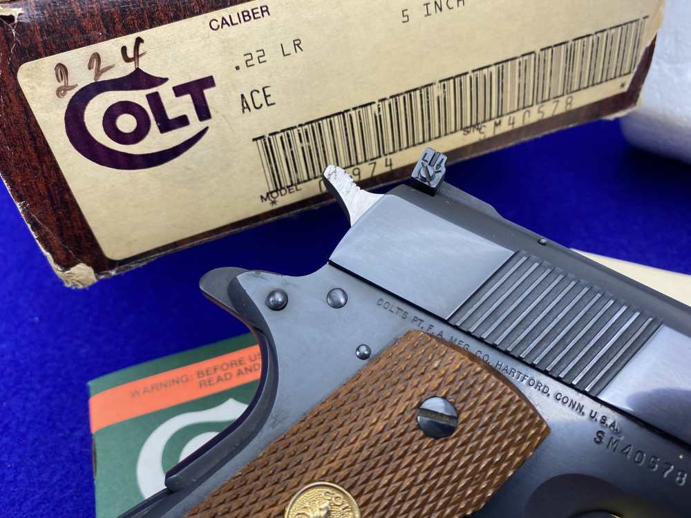 MINT & COMPLETE Colt Service Model Ace .22LR *DESIRABLE RIMFIRE COLT 1911*-img-11