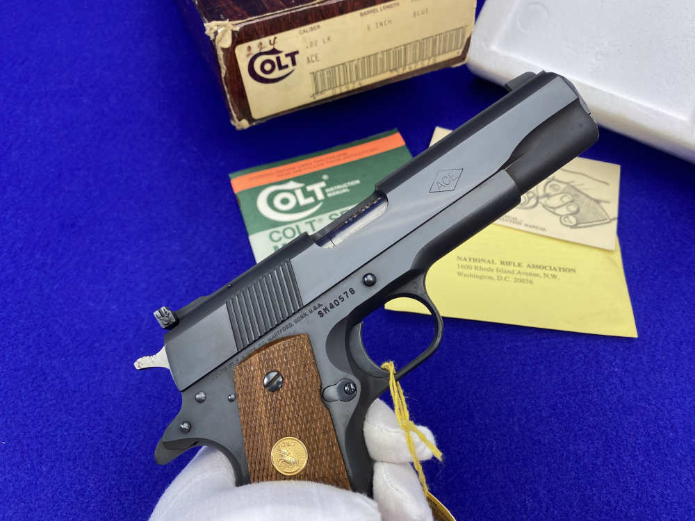 MINT & COMPLETE Colt Service Model Ace .22LR *DESIRABLE RIMFIRE COLT 1911*-img-31