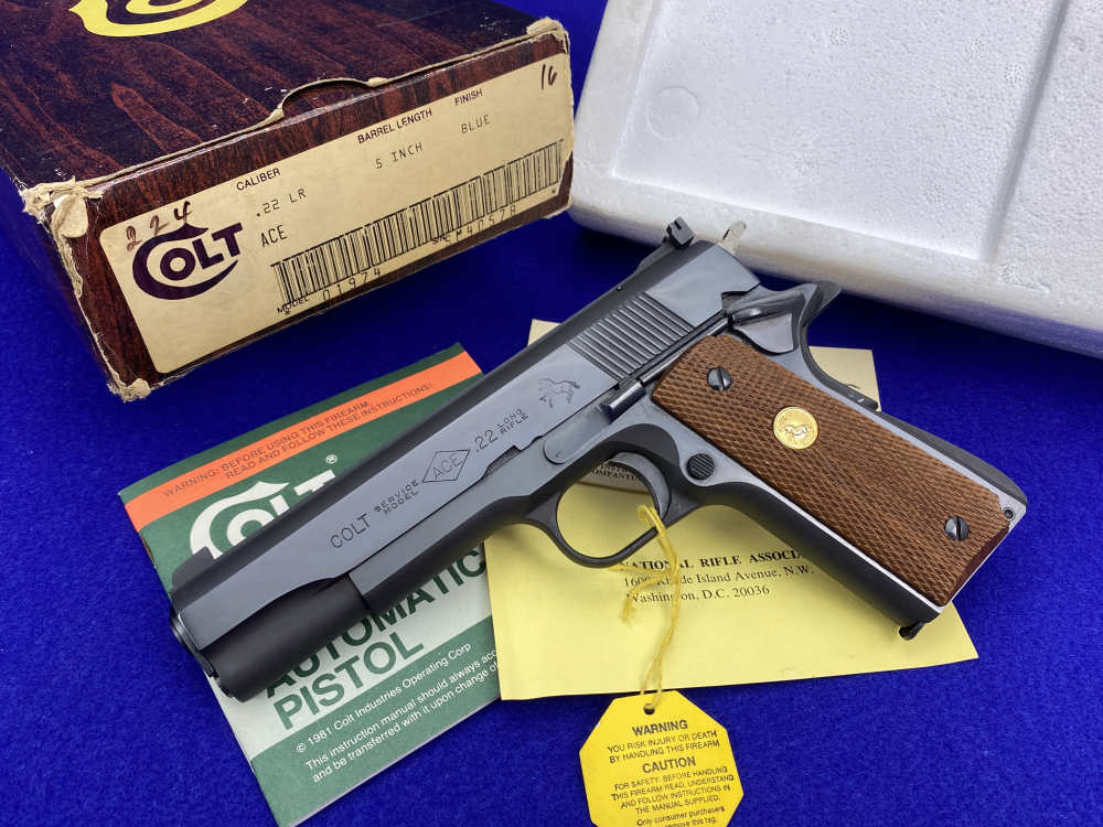 MINT & COMPLETE Colt Service Model Ace .22LR *DESIRABLE RIMFIRE COLT 1911*-img-0