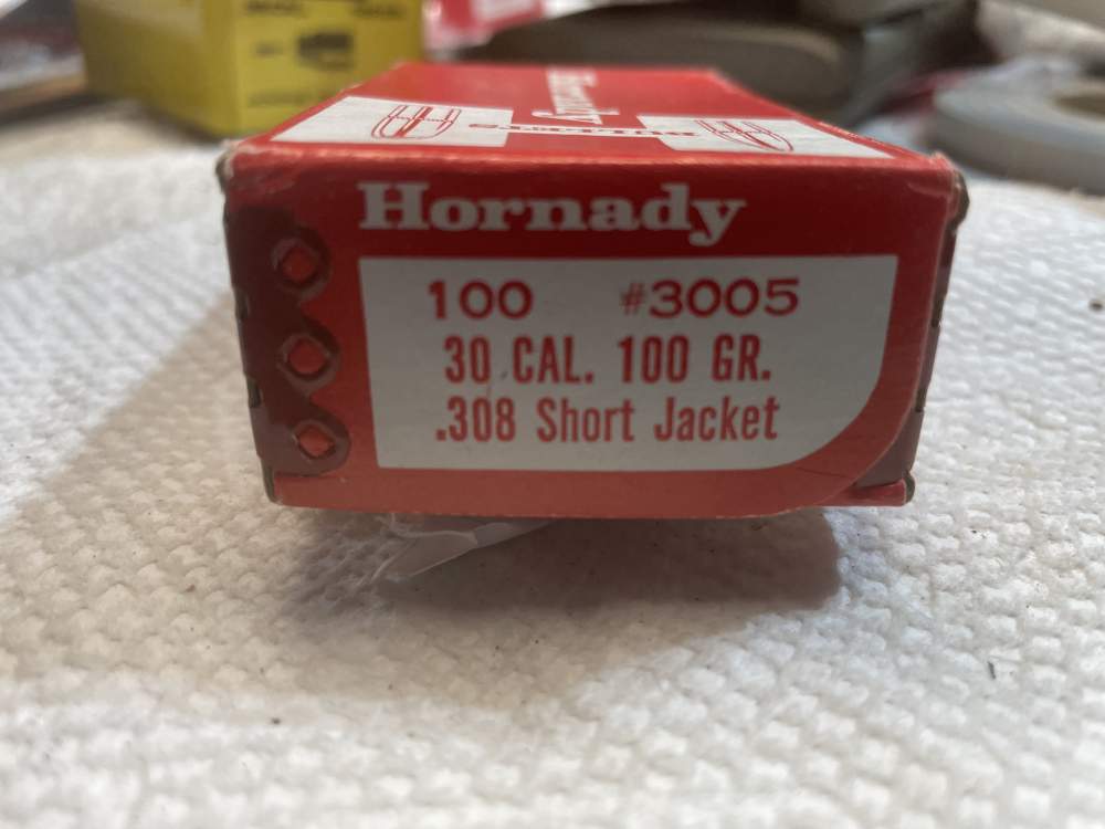 30 cal 100 grain Short Jacket Hornady Factory Sealed-img-0
