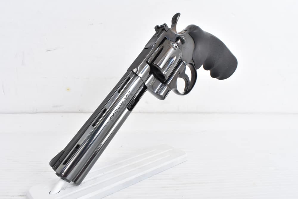 Colt Python .357 Magnum – 6" Barrel – Wood & Hogue Grips – Box & Manual-img-2