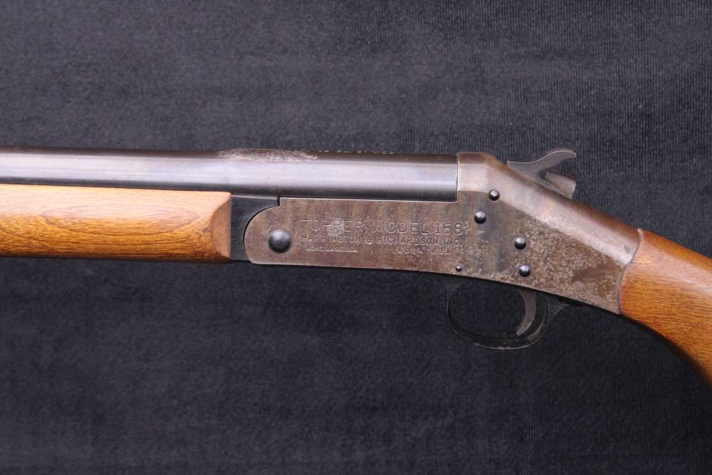 Harrington & Richardson Topper Mod 158 12 GA 28" Walnut Blued Case Hardened-img-4