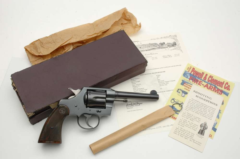 Colt Official Police .38 Spl. ANIB WW2 Era 1941 mfg. Factory Letter NO RES.-img-25