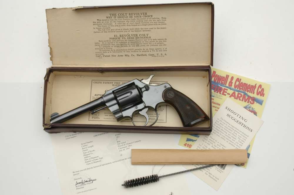 Colt Official Police .38 Spl. ANIB WW2 Era 1941 mfg. Factory Letter NO RES.-img-2