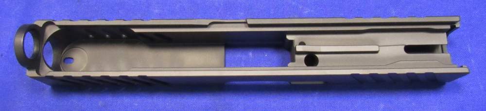 Grey Ghost Precision Glock 17 Gen 4 V1 Slide w/ RMR Cut - Black Nitride-img-1
