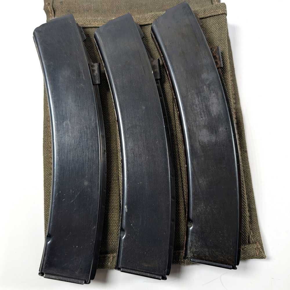 Lot of Three PPS-43 Magazines w/ Canvas Pouch-img-3