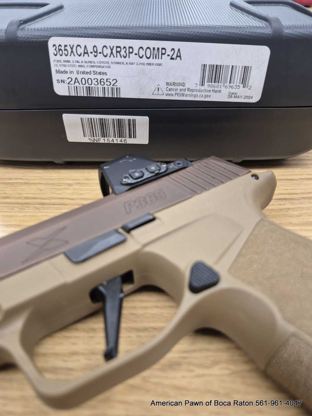 Sig Sauer P365 X-Macro Comp 2A Edition Pistol 798681696352 RED DOT ROMEO X -img-2