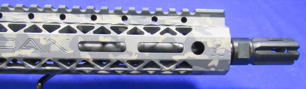 Black Rain 10.5" 5.56 Complete AR-15 Upper Receiver w/  Grey Laser Camo-img-3