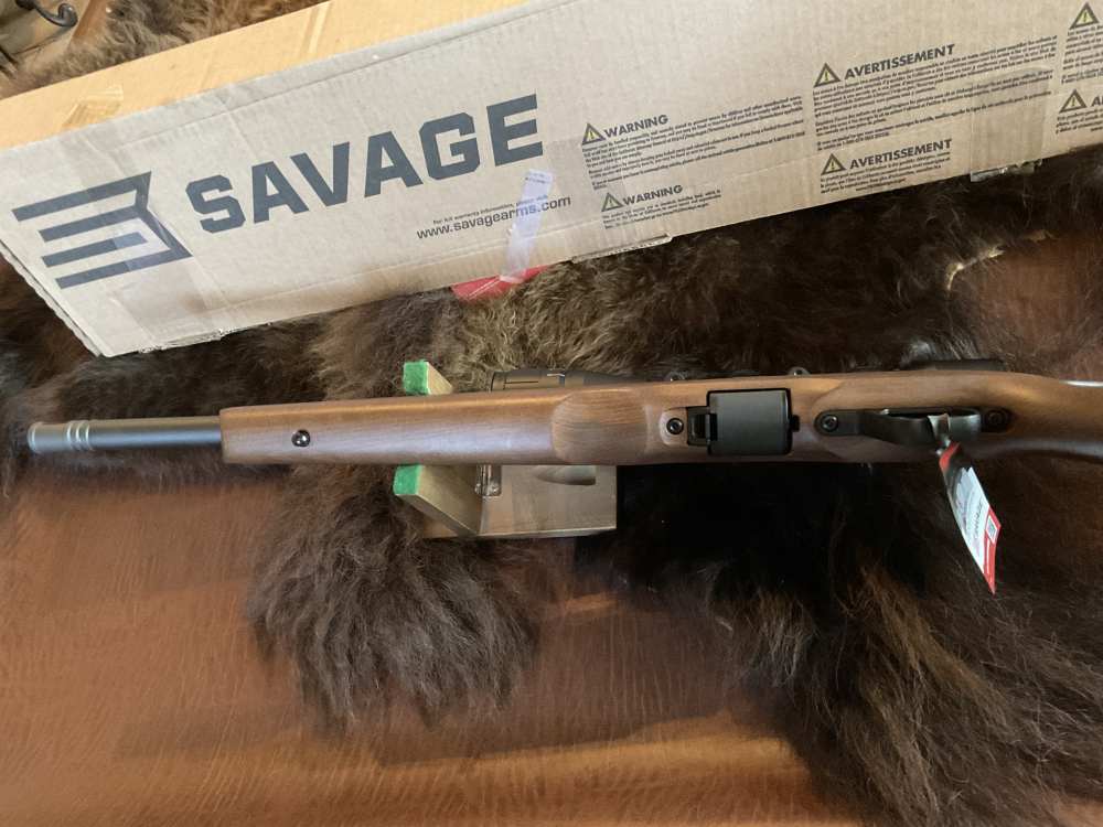 Savage Arms 17 B Series Timber 17 HMR 10+1 18"Thrd, 3x12-40 Scope NIB Sale -img-3