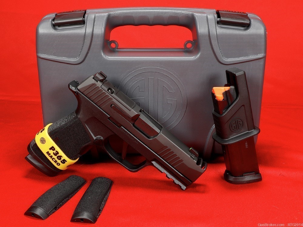 SIG P365-XMacro Comp 2x17rd Mag, Night Sights, Optic Ready, Free 2-Day Ship-img-0