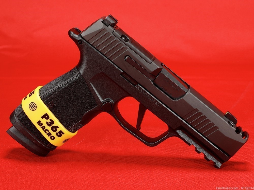 SIG P365-XMacro Comp 2x17rd Mag, Night Sights, Optic Ready, Free 2-Day Ship-img-1