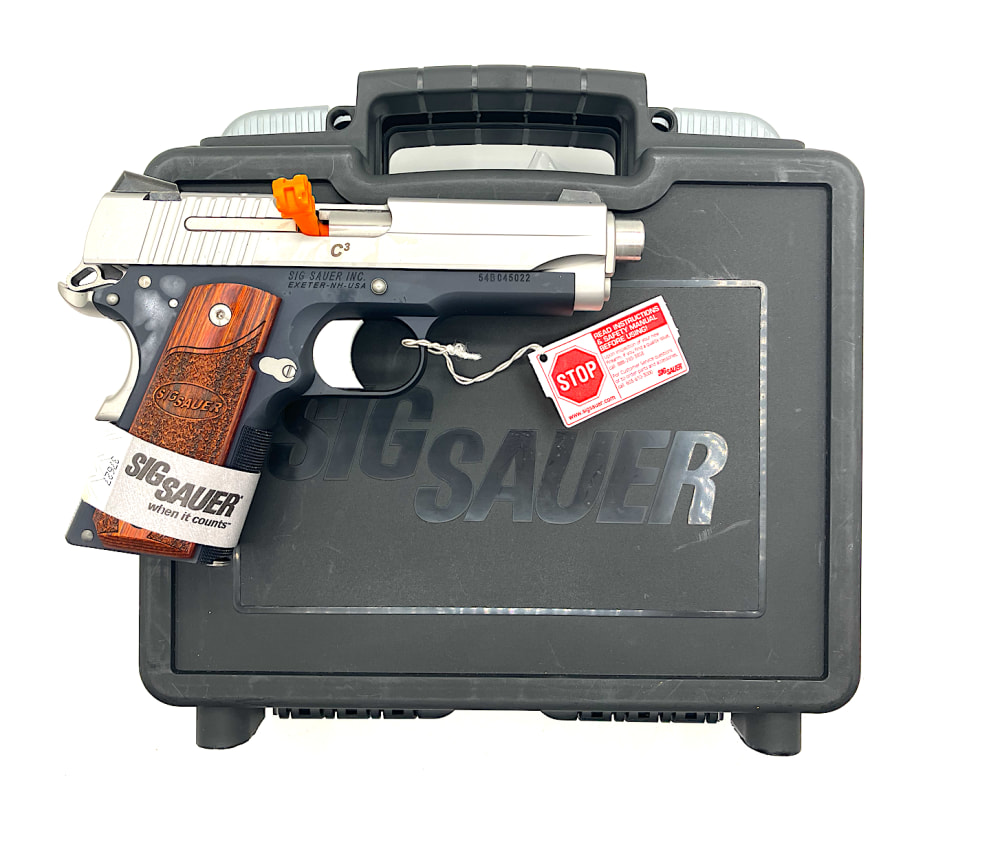 SIG SAUER 1911 (45 ACP) C3 Two Tone Contrast FACTORY NEW IN BOX PERFECTION-img-1