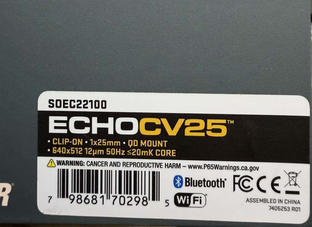 NIB SIG SAUER ECHO CV25 Clip-On 1X25mm Thermal Rifle Scope SOEC22100 -img-4