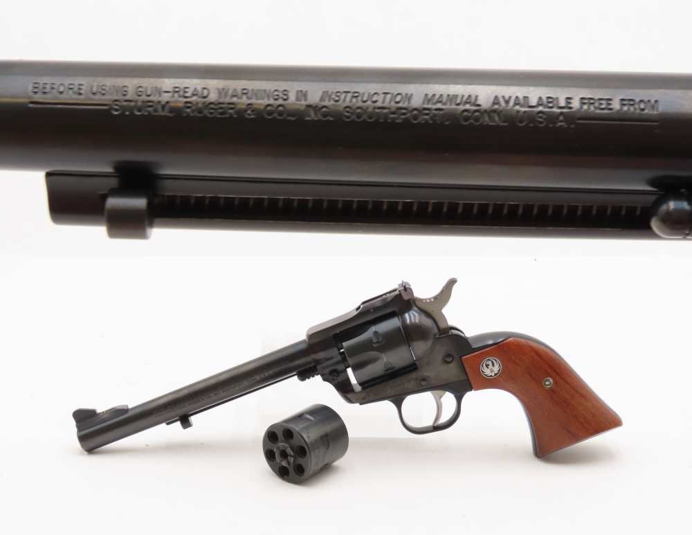 RUGER New Model SINGLE SIX .22 LRRF Single Action CONVERTIBLE Revolver C&R -img-0