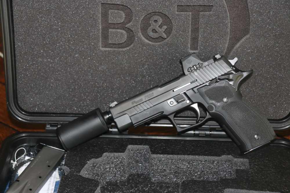 B&T Stealth Slide Lock SIG P226 Silenced Pistol Kit Hush Puppy-img-1