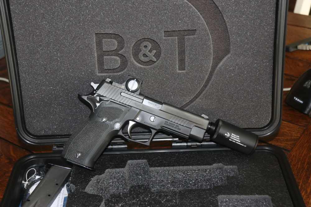 B&T Stealth Slide Lock SIG P226 Silenced Pistol Kit Hush Puppy-img-0