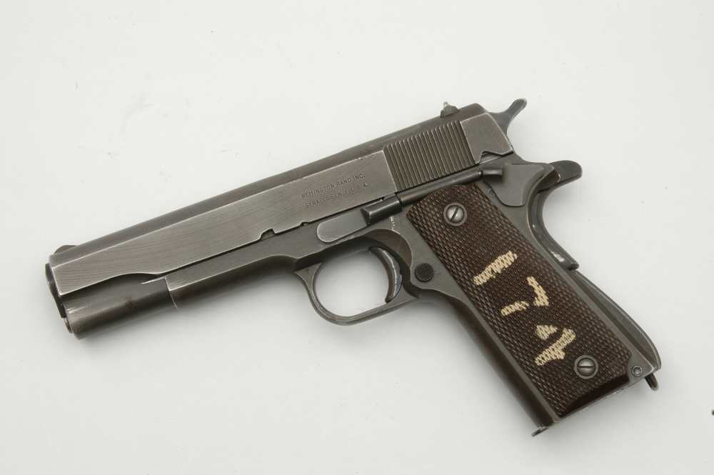 WW2 U.S. Army Remington Rand 1911A1 .45 acp. 1945 mfg. Nice! 1911 NO RES.-img-0
