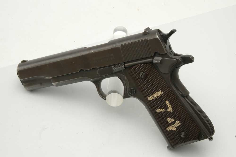 WW2 U.S. Army Remington Rand 1911A1 .45 acp. 1945 mfg. Nice! 1911 NO RES.-img-16