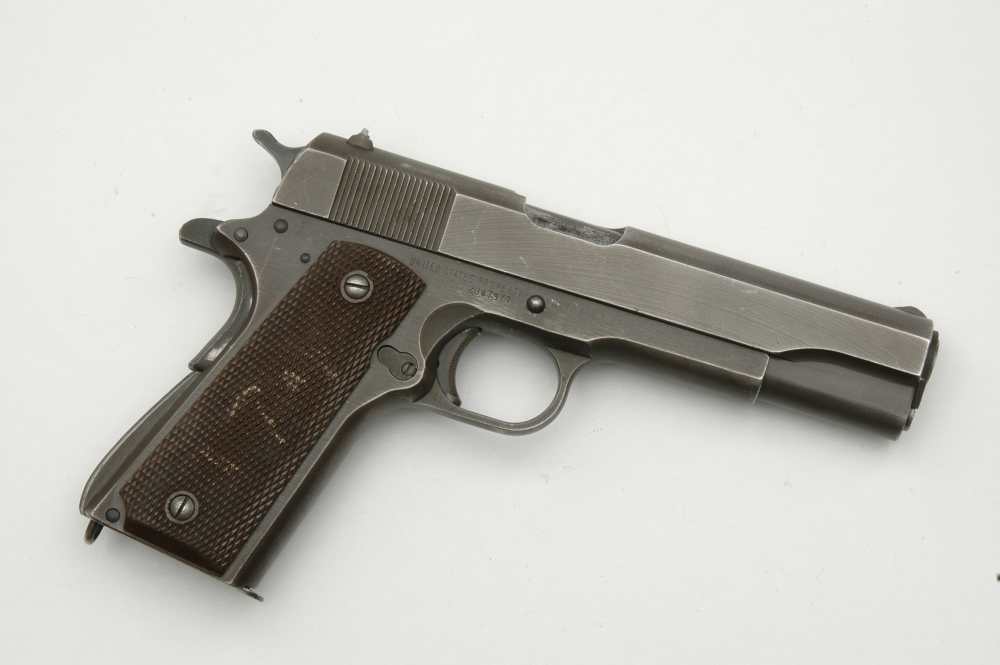 WW2 U.S. Army Remington Rand 1911A1 .45 acp. 1945 mfg. Nice! 1911 NO RES.-img-1