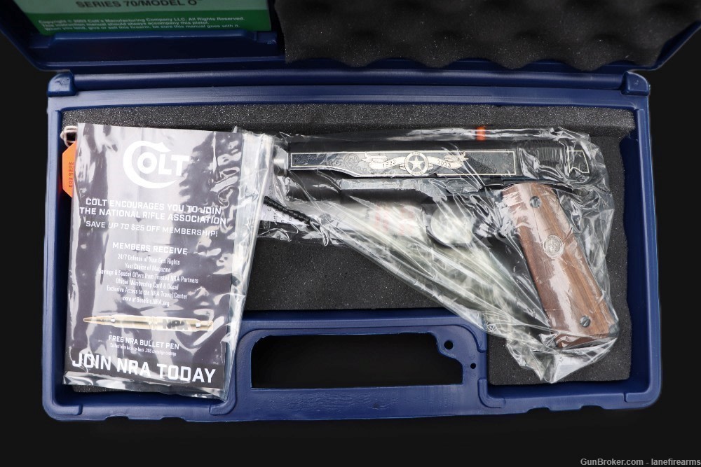 Texas Rangers Issued Winchester & Colt Bicentennial 3-Gun w/Badge & Autos-img-44