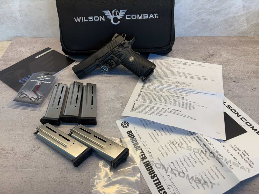 WILSON COMBAT, Tactical Supergrade  Professional,  9mm with 6 MAGS. -img-0