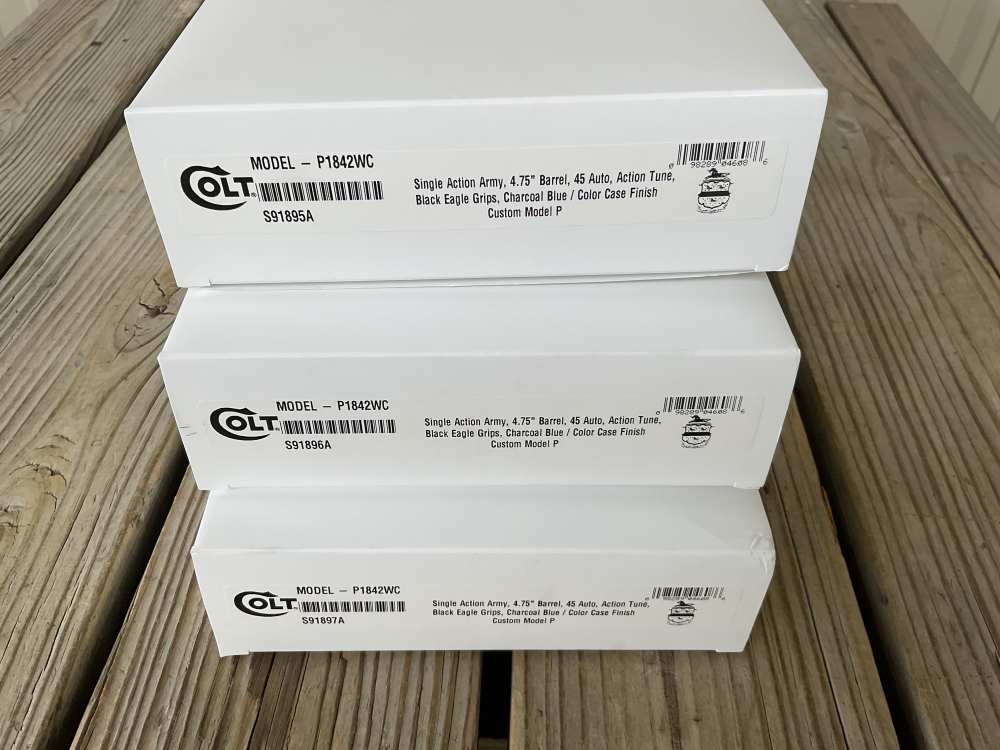 Colt Single Action Army SAA, Custom Shop Order, .45ACP, 3 Consecutive s/n’s-img-12
