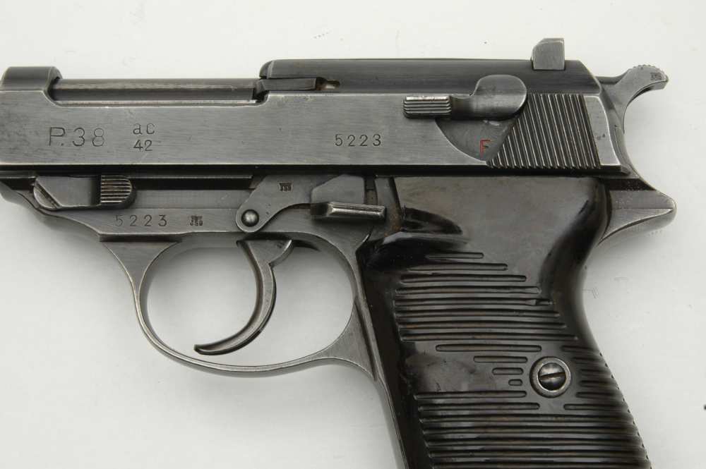 WW2 Walther P38 9mm "ac 42" German Waffenamt 1942 mfg. P-38 Matching NO RES-img-6
