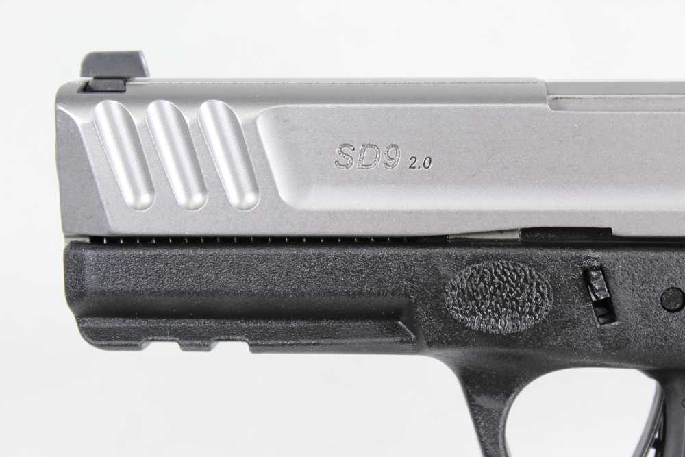 Smith and Wesson S&W SD9 2.0 Compact Semi Auto Pistol Two Tone w/ Orig Box-img-6