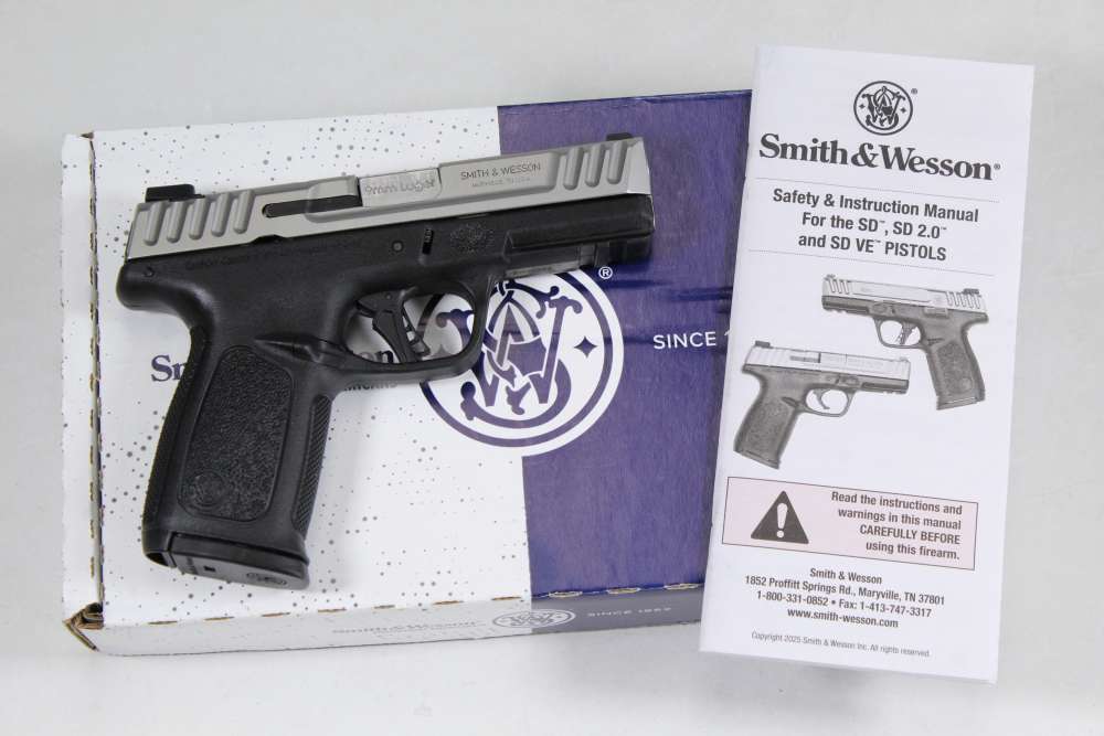 Smith and Wesson S&W SD9 2.0 Compact Semi Auto Pistol Two Tone w/ Orig Box-img-0