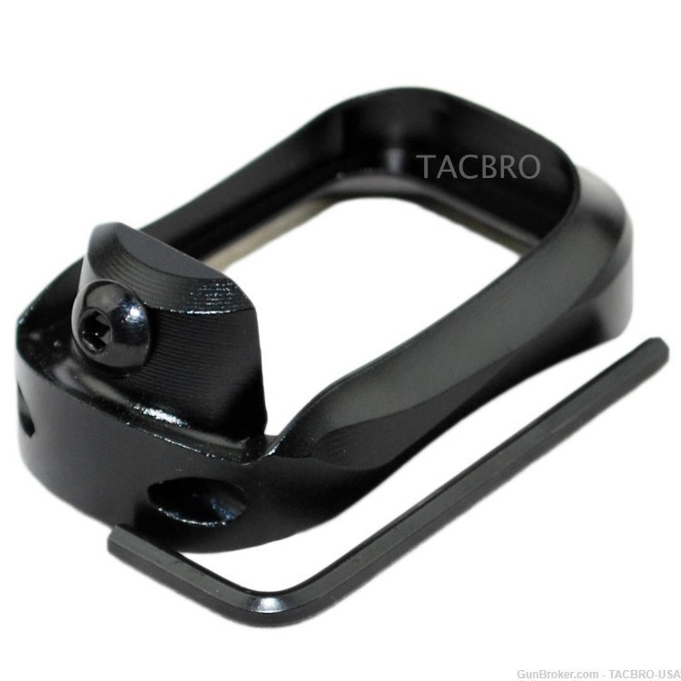 TACBRO Black (Gen 1/2/3/4) Aluminum Mag Well For Glock 17/22/24/31/34/35/37-img-0