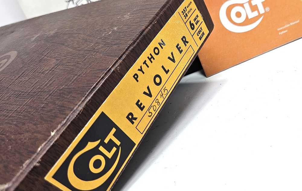 Colt Python .357 Magnum 6" Vent Rib 1966 Post-Transition - Box SN Match-img-6