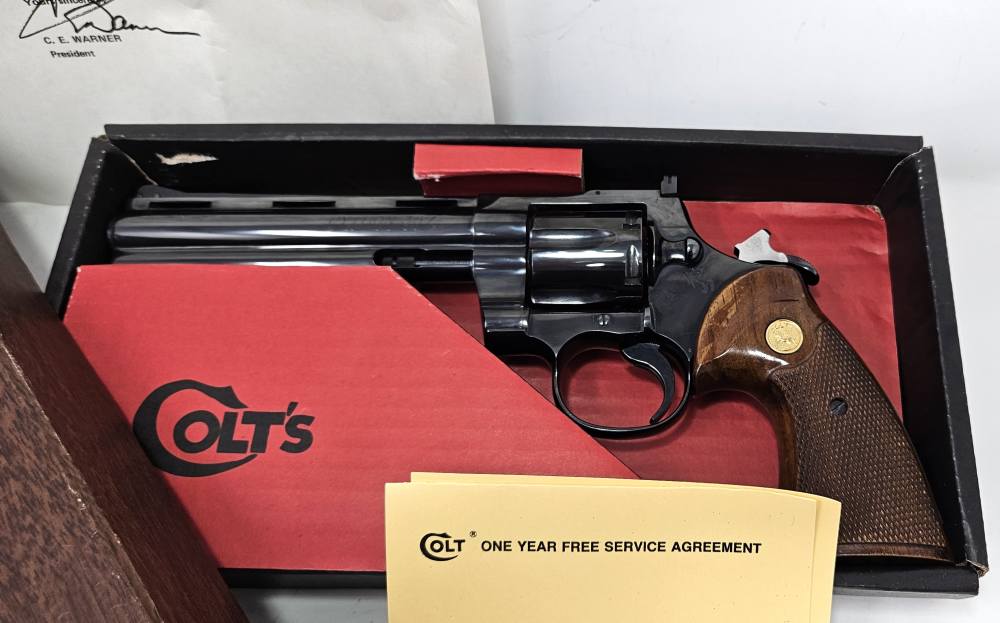 Colt Python .357 Magnum 6" Vent Rib 1966 Post-Transition - Box SN Match-img-4