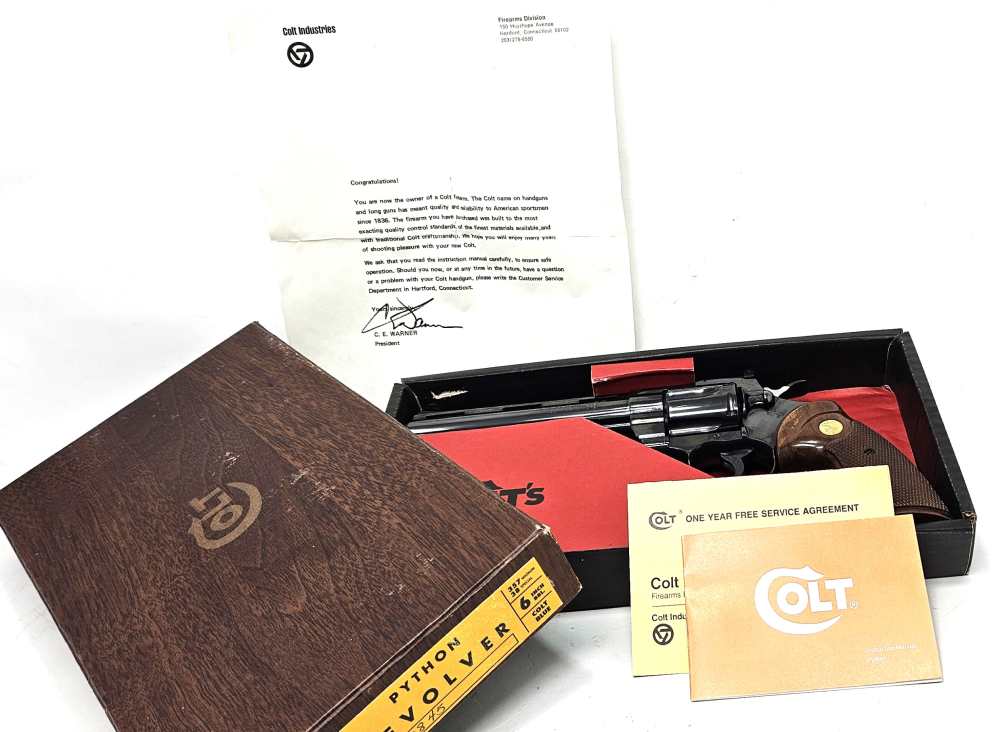 Colt Python .357 Magnum 6" Vent Rib 1966 Post-Transition - Box SN Match-img-0