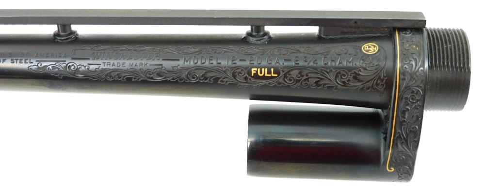 Winchester Model 12 VR 20 GA 27 3/4 Inch  FULL Choke Barrel Engraved-img-4