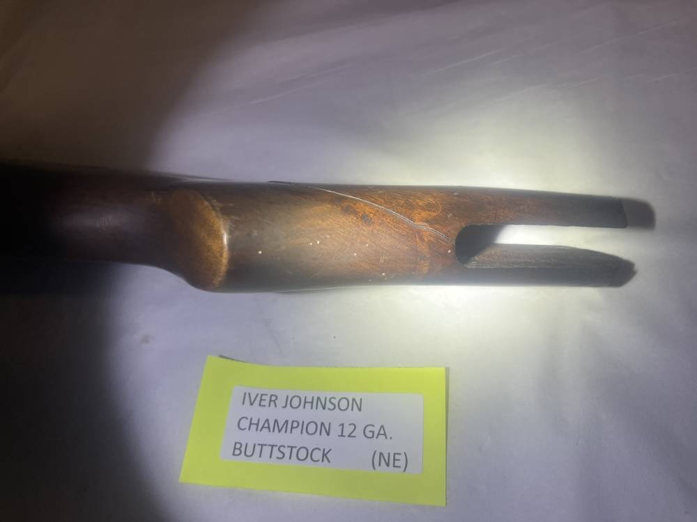 Iver Johnson Champion 12 Gauge Buttstock, Needs Repair-img-2