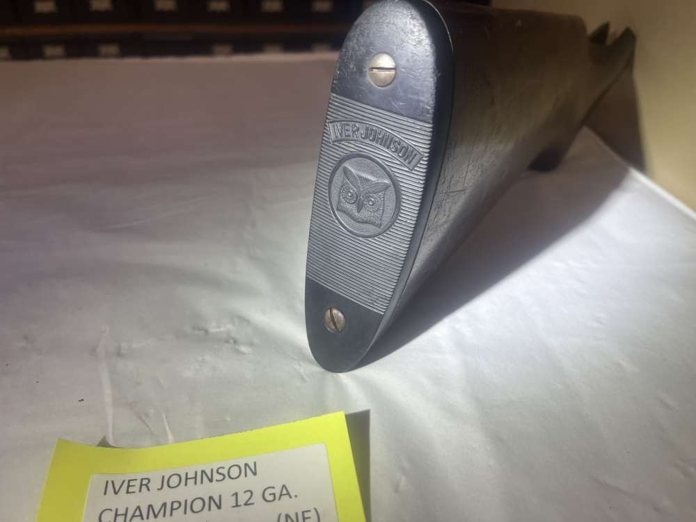 Iver Johnson Champion 12 Gauge Buttstock, Needs Repair-img-5
