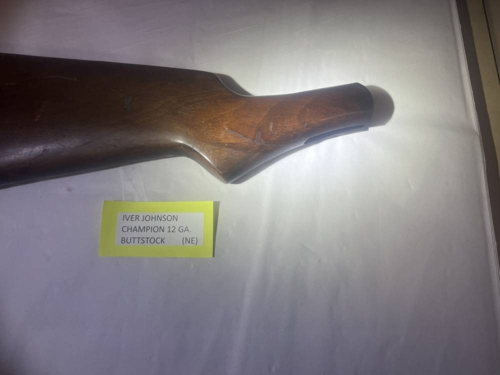 Iver Johnson Champion 12 Gauge Buttstock, Needs Repair-img-1
