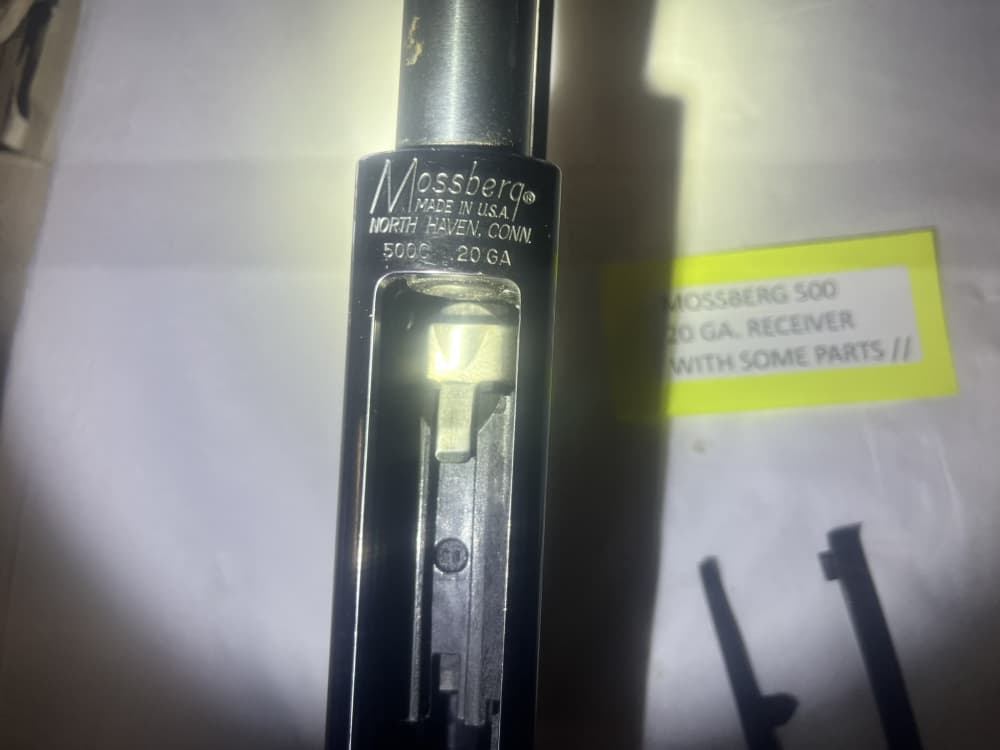 Mossberg Model 500, 20 Gauge Receiver With Some Parts-img-3