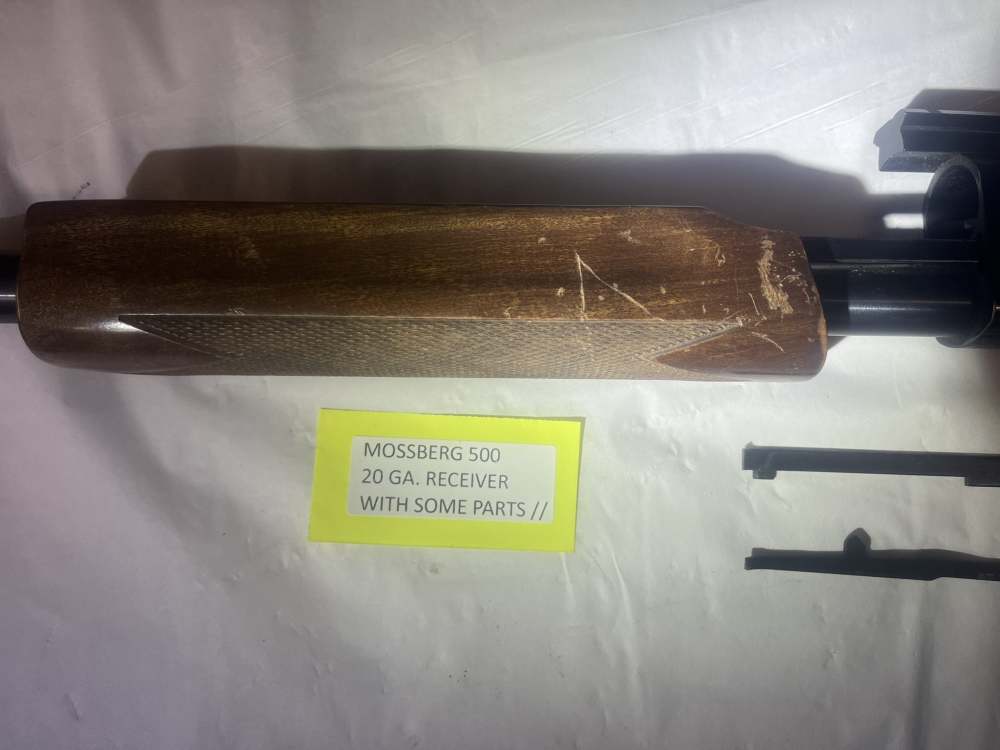 Mossberg Model 500, 20 Gauge Receiver With Some Parts-img-4